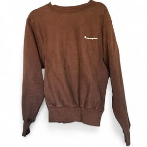 Champion Reverse Weave Brown Crewneck - Size Large - Vintage Boxy Fit